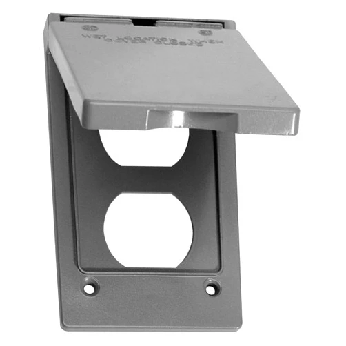 Sigma Electric Sigma Engineered Solutions, Gray 14246 1-Gang Vertical Duplex Weatherproof Cover, No Size, No Color