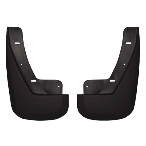 Husky Liners - Rear Mud Guards | 2007 - 2014 Cadillac Escalade ESV w/o Dual Exhaust, Rear Set - Black, 2 Pc. | 56781