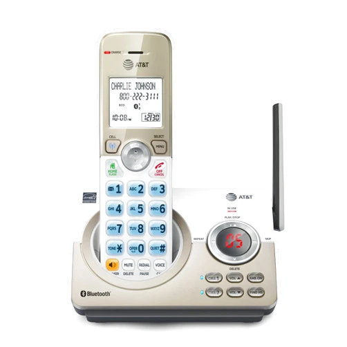 AT&T DL72119 DECT 6.0 Cordless Phone for Home with Bluetooth Connect to Cell, Call Blocking, 1.8