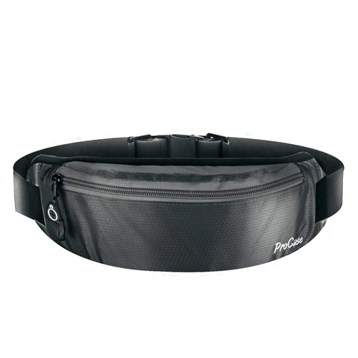 ProCase Running Belt Waist Pack, Sports Runner Bag Pouch Adjustable Fanny Pack for iPhone and Other Smartphones, Sweatproof Workout Waist Bag for Men Women Hiking Fitness Jogging