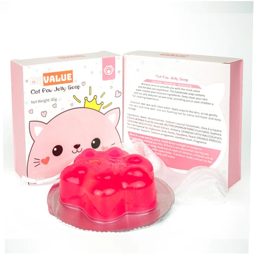 MOVALUE Jelly Soap - Kids Bar Soap - Cheese Shaped Hand Soap - Shaped Guest Soaps - Child Fun Soap - Cute Kids Body Bath Soap - Fruit Scented Soap Bar