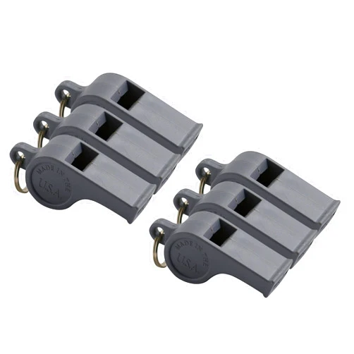 The American Whistle Corporation American Whistle Corporation Sports Whistles - Durable Coach Whistles - Loud Referee Whistle American Material - 6 Pack