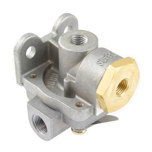World American WA289714 Air Brake Quick Release Valve (QR1C 0-PSI DIFF 1/4S-3/8D) Replaces Bendix 289714, 289714CX, Freightliner A1214980, Mack 25175160, Volvo Truck 8071356, OE After. 0587289714P
