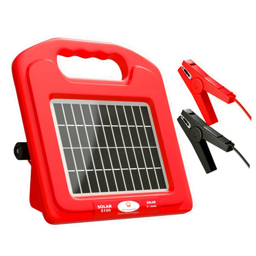 Pet & Livestock HQ Solar Electric Fence Charger 5 Mile - Solar Powered Energizer for Livestock - Low Impedance Solar Fencer Battery Powered
