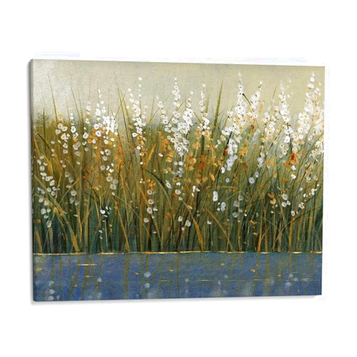 Canvas Lab Canvas Wall Art Decor By the Tall Grass II by the Artist Tim OToole – Size: 48 x 36 in - Art subject: Botanical,Scenery,Floral,Nature