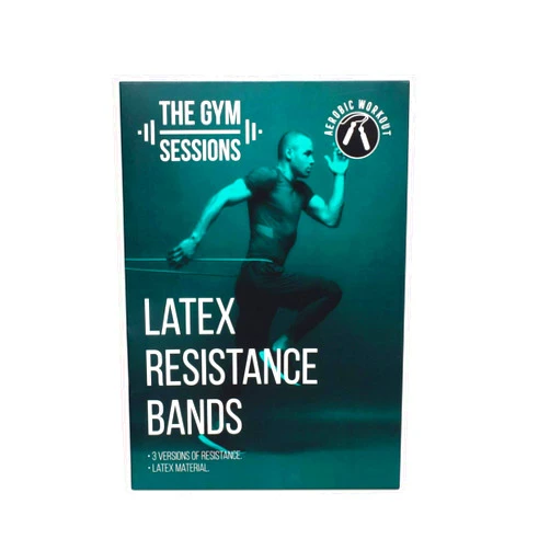 Thumbs Up Latex Exercise Bands for Home Or Gym Body Stretch Training Workouts - The Gym Sessions Latex Resistance Bands Pack of 3 Aerobic Workout