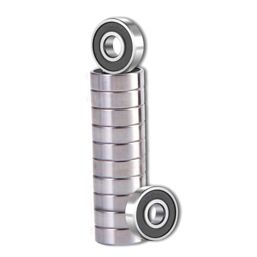 SHKI ［12 Pack］6001-2RS Ball Bearings – Bearing Steel and Double Rubber Sealed Miniature Deep Groove Ball Bearings for Motor (12mm x 28mm x 8mm)