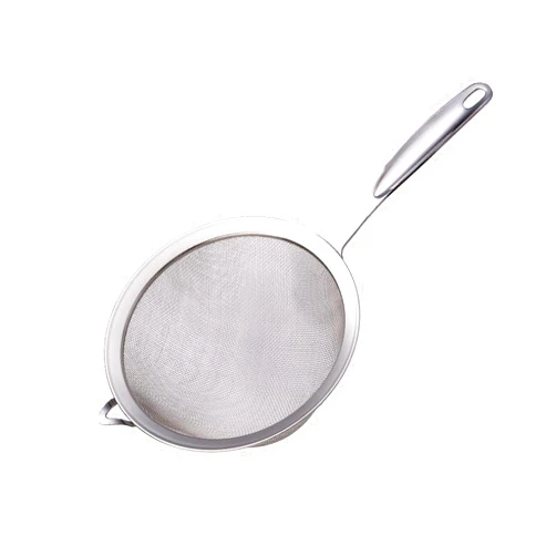 BeBeeQ Fine Mesh Strainers Stainless Steel Colander with Handle Excellent for Sifting Dry ingredients, Flour, Pastas, Rice, Tea，Rinse Vegetables 15.36