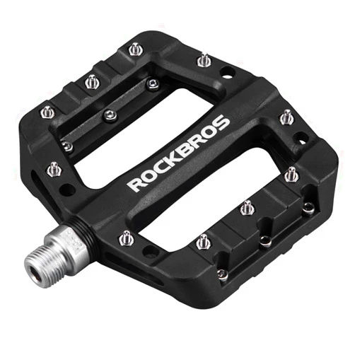 ROCKBROS MTB Pedals Mountain Bike Pedals Lightweight Nylon Fiber Bicycle Platform Pedals for BMX MTB 9/16