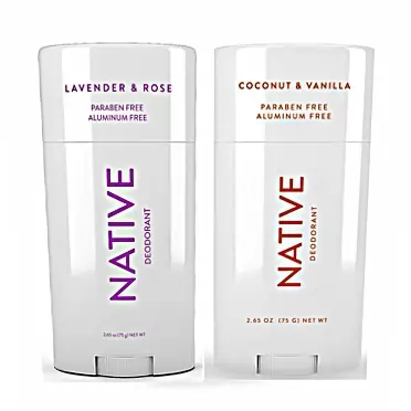 Native Deodorant - Natural Deodorant For Women and Men - 2 Pack - Aluminum Free, Free of Parabens - Contains Probiotics - Coconut & Vanilla And Lavender & Rose