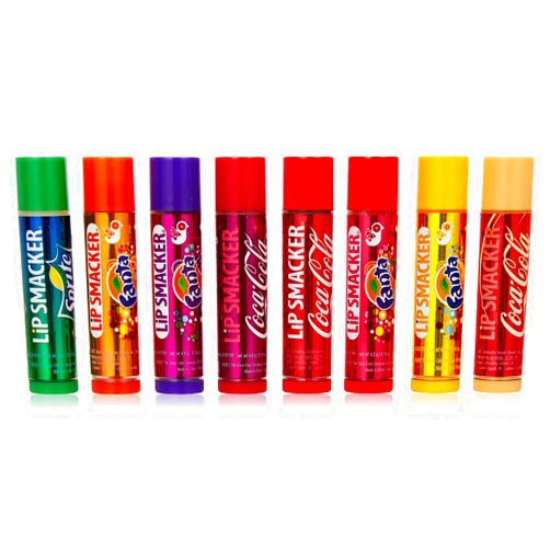 Lip Smacker - Coca-Cola Collection - Set of Lip Balms for Kids in Different Flavours - Sweet Gift for Your Friends - Party Pack of 8