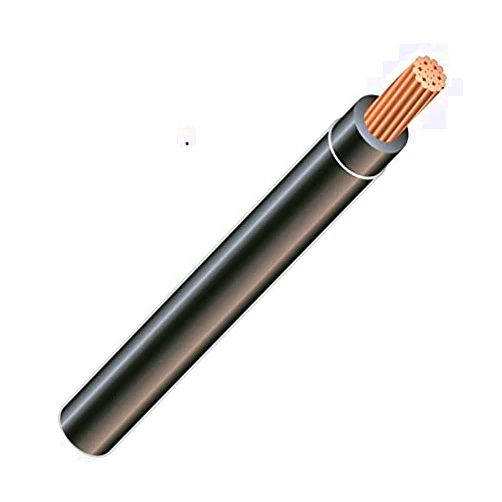 Wirenco 3/0, 19-Stranded THHN Black Copper Building Wire (25Ft Cut)