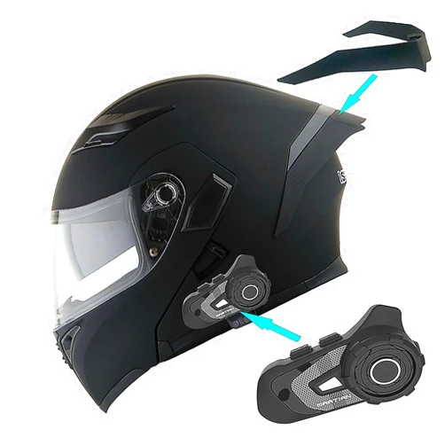 1Storm Motorcycle Modular Full Face Helmet Flip up Dual Visor Sun Shield: HB89
