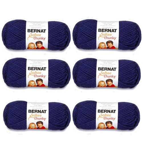 Bernat Softee Chunky Yarn (6-Pack) Faded Denim 161128-28114