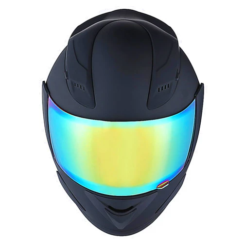 1Storm Motorcycle Bike Full Face Helmet Mechanic Skull: HJDJ11