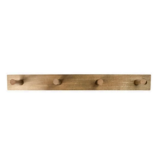 Spectrum Coat Rack Wall Mount, 4 Peg - Wall Mounted Wooden Pegs Hooks for Hanging Coats, Hats, Bags & More - Easy to Install & Heavy Duty Hanger Mount for Closet, Entryway & Bedroom - Modern Wall Decor