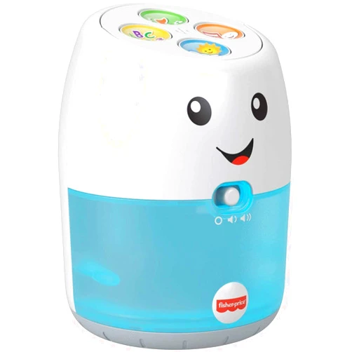 Fisher-Price Laugh & Learn Babble & Wobble Hub, interactive pretend hub toy with music, lights and learning content for baby and toddler ages 9-36 months