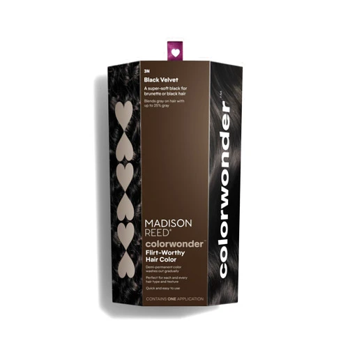 Madison Reed colorwonder Demi-Permanent Hair Color, Effortless At-Home Hair Dye, Ammonia-Free, Cruelty-Free, Black Velvet (3N Soft Black), Pack of 1