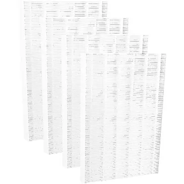 Curebilee Winix 115115 Size 21 True HEPA Replacement Filter A Compatible with Winix C535, Winix PlasmaWave 5300, 6300, 5300-2, 6300-2, P300, AM90, 4 Pack True HEPA Filter Only