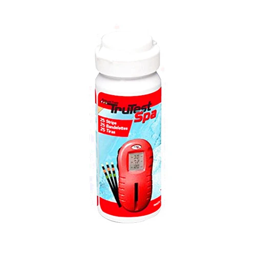 AquaChek TruTest Spa Refill Test Strips - Refill Test Strips for Digital Test Strip Reader - for Spa Water Testing - Tests for Total Bromine, Total Chlorine, pH, and Total Alkalinity - (50 Strips)