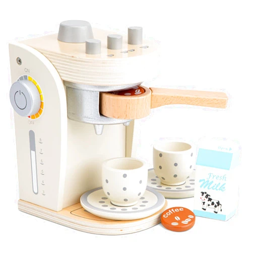 New Classic Toys 10705 Coffee Maker, Multicolor (White), 3 years to 9 years