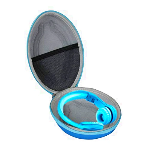Hermitshell Hard Travel Case for LilGadgets Connect+ Pro Kids Headphones Wired (Blue)