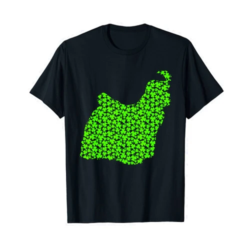 Saint Patrick's Day Maltese Lovers Gift Maltese Dog Shamrock Clover St Patricks Day T-Shirt