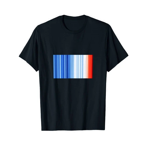 ShowYourStripes Warming Stripes Global Temperatures Climate Change T-Shirt