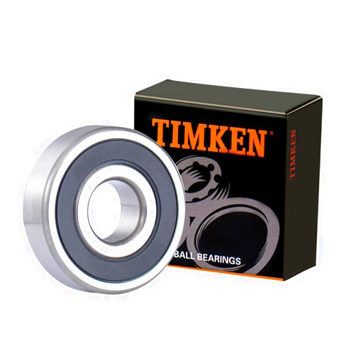 TIMKEN 6303-2RS 6 Pcs Double Rubber Seal Bearings 17x47x14mm, Pre-Lubricated and Stable Performance and Cost Effective, Deep Groove Ball Bearings.