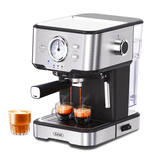 Gevi Espresso Machine High Pressure,Compact Super Automatic Espresso Machines with Milk Frother Steam Wand,Cappuccino,Latte Maker for Home,Espresso Maker, Gift for Coffee Lover, Dad or Mom