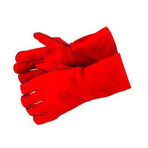ENERJARY Red Heat Resistant Guant, Welding High Temperature Gloves, Stove Long Lined Welders Ultimate Thermal Gauntlets For BBQ(Red)