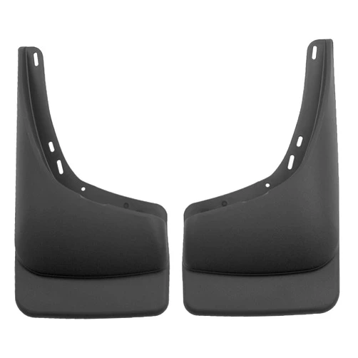 Husky Liners Mud Guards | Rear Mud Guards - Black | 57241 | Fits 2002-2006 Chevrolet Avalanche 1500/2500, 1999-2006 Chevrolet Silverado 1500 Fleetside/2500/Suburban w/o Fender Flares, and More 2 Pcs