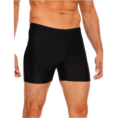 SSFF Men's Square Leg Swim Jammers Athletic Splice Swimsuit Lap Swimming Training Racing Durable Swimwear Quick Dry Pro