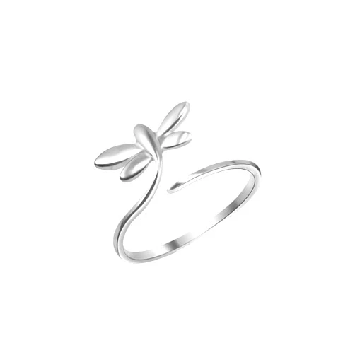 Halworld Knitting Ring for Finger Adjustable Crochet Ring Knitting Loop Ring for Faster Knitting Crochet Accessories (5-Silver)
