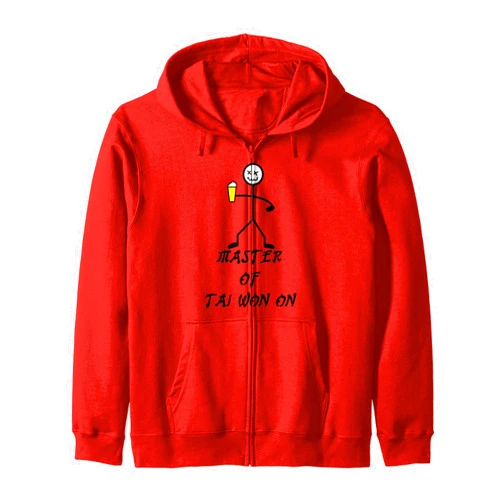 Master Of Tai Won On Tee Zip Hoodie