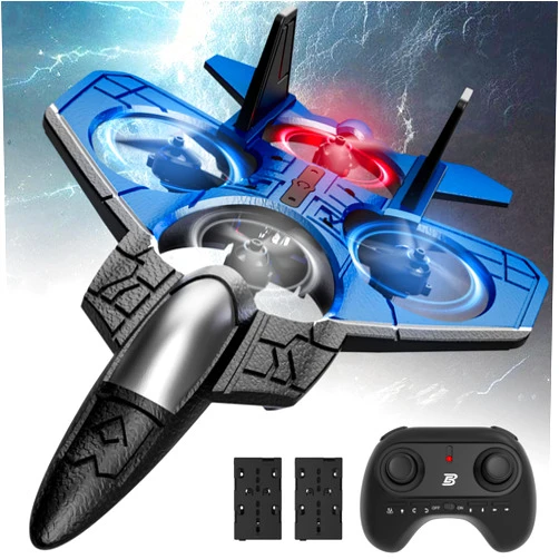 BEZGAR RC Fighter Airplane丨F-22 Raptor Mini Drone Remote Control Jet Plane Stunt Drone for Adults & Kids Toy with Light Gift for Kids Beginner