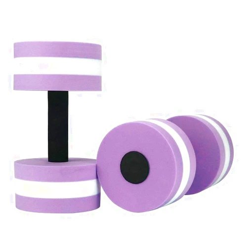 PONPRNGY Water Dumbbells - Set of 2 Aquatic Exercise Dumbell, Aqua Dumbbells for Water Aerobics, EVA Foam Dumbbells Pool Resistance Water Fitness Equipment, Water Aerobics Weights for Pool