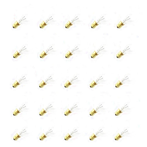 Opoway G40 Clear Glass Globe Bulbs with Candelabra Screw Base for Patio Lights, 5 Watt, Pack of 25