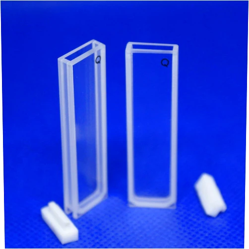 LAB4US Standard UV Quartz 2mm Cuvette Cell (2pcs) 2 Clear Windows, 2mm Pathlength; 0.7ml;