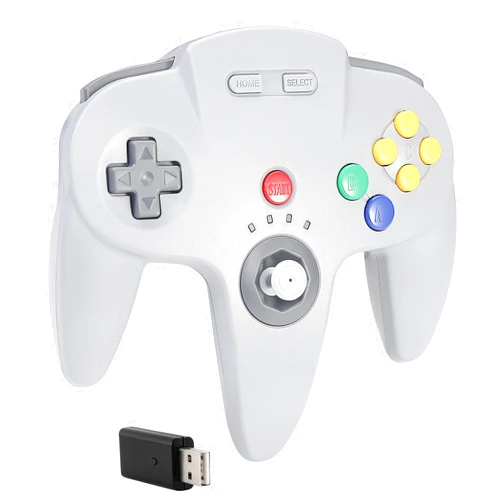 SAFFUN Multi-Device Enhanced Wireless Controller, 2.4 GHz with USB Receiver, Compatible with Windows Laptop PC iOS Mac Raspberry Pi, Switch/NSO - (Rechargeable) (Plug and Play) Gray