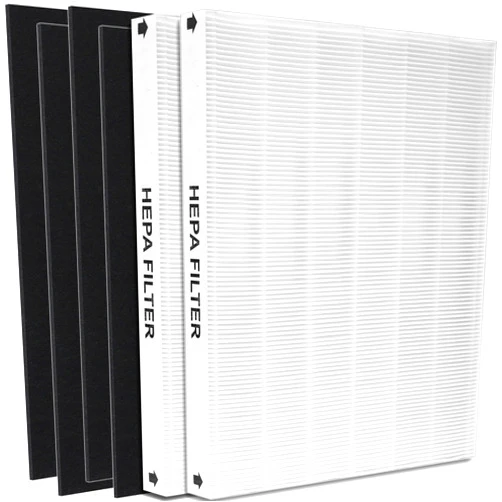 WOCASE AP-1512HH True HEPA Replacement filter, Compatible with Coway Airmega AP-1512HH, AP-1512HH-FP, AP-1518R, AP-1519P, Item NO #3304899 (2 HEPA Filters + 4 Odor Pre-filters)