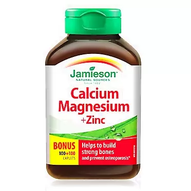 Jamieson Calcium Magnesium + Zinc, 200 caplets
