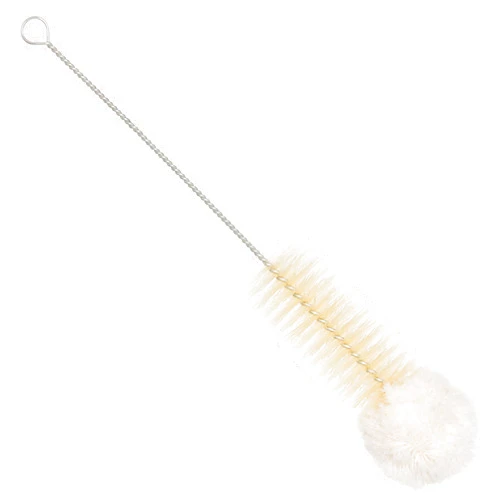 Redecker Natural Pig Bristle and Cotton Cleaning Brush, 12-5/8-Inches