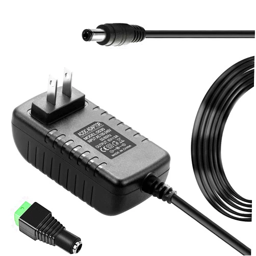 SUICINGU 5V 3A 15W Power Supply Adapter AC 100V~240V to DC 5V 3A 2A 1Amp AC Adapter Converter 5.5x2.1mm Plug 15W Wall Charger for for LED Lights Security Camera Security System