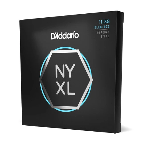D'Addario Guitar Strings - NYXL Electric Pedal Steel Guitar Strings - NYXL1138PS - Unrivaled Strength, Tuning Stability, Enhanced Mid-Range - For 10 String Pedal Steel Guitars - 11-38 Regular Light E9