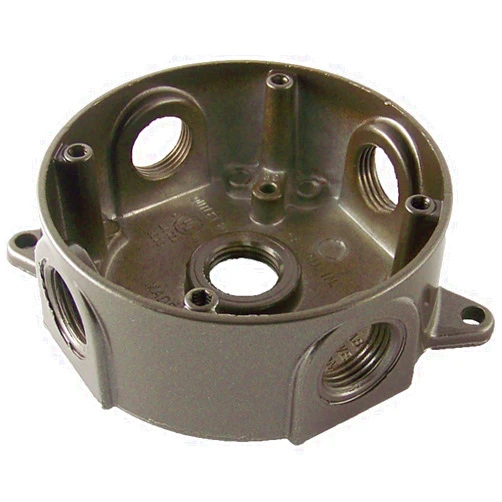 Greenfield Made in The U.S.A. Greenfield RB25BRS Series Weatherproof Electrical Outlet Box, Bronze
