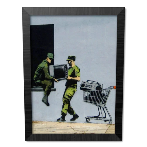 Grupo Erik Erik Art Print - Brandalised Looters Master - Picture with Frame