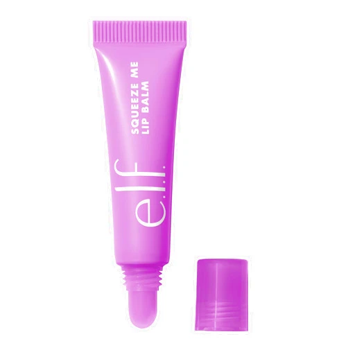 e.l.f. Squeeze Me Lip Balm, Moisturizing Lip Balm For A Sheer Tint Of Color, Infused With Hyaluronic Acid, Vegan & Cruelty-free, Grape