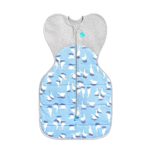 Love to Dream Swaddle, Baby Sleep Sack, Swaddle UP Self-Soothing Swaddles for Newborns, Improves Sleep, Snug Fit Helps Calm Startle Reflex, New Born Essentials for Baby, Blue Silly Goose, Medium