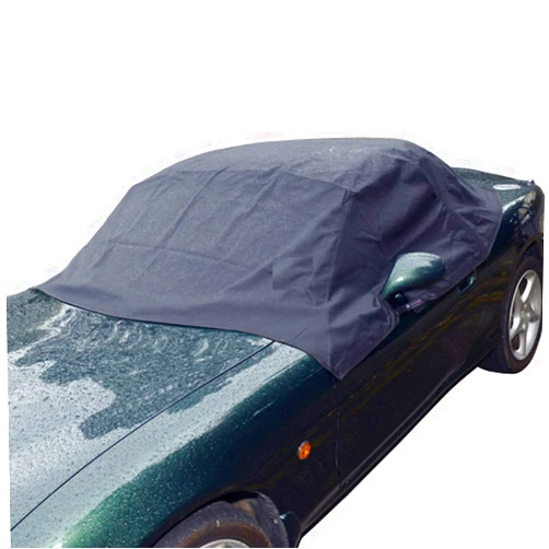 North American Custom Covers Custom-fit Soft Top Roof Protector Half Cover for Mazda Miata MX5 Mk1 Mk2 Mk2.5 (Black)
